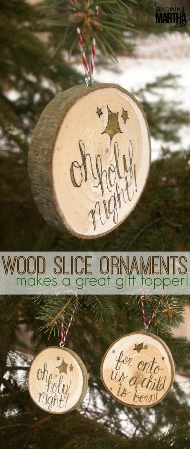 Natural Wood Slice Keepsakes
