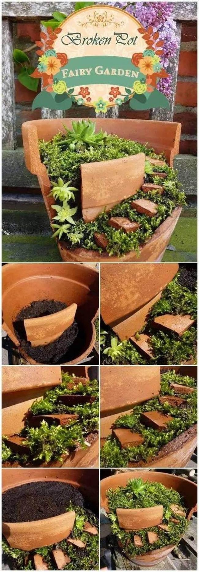 Tiny Terracotta Fairy Gardens