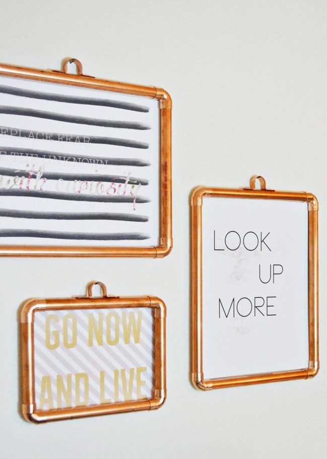Copper-Framed Motivational Wall Collection