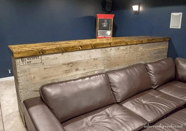 Wooden Bar For Game Nights