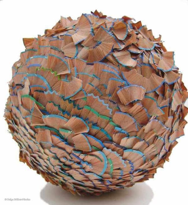 Colorful Pencil Shaving Sphere