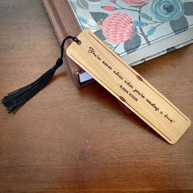 Scorched Wood Bookmarks Colorful Tassels