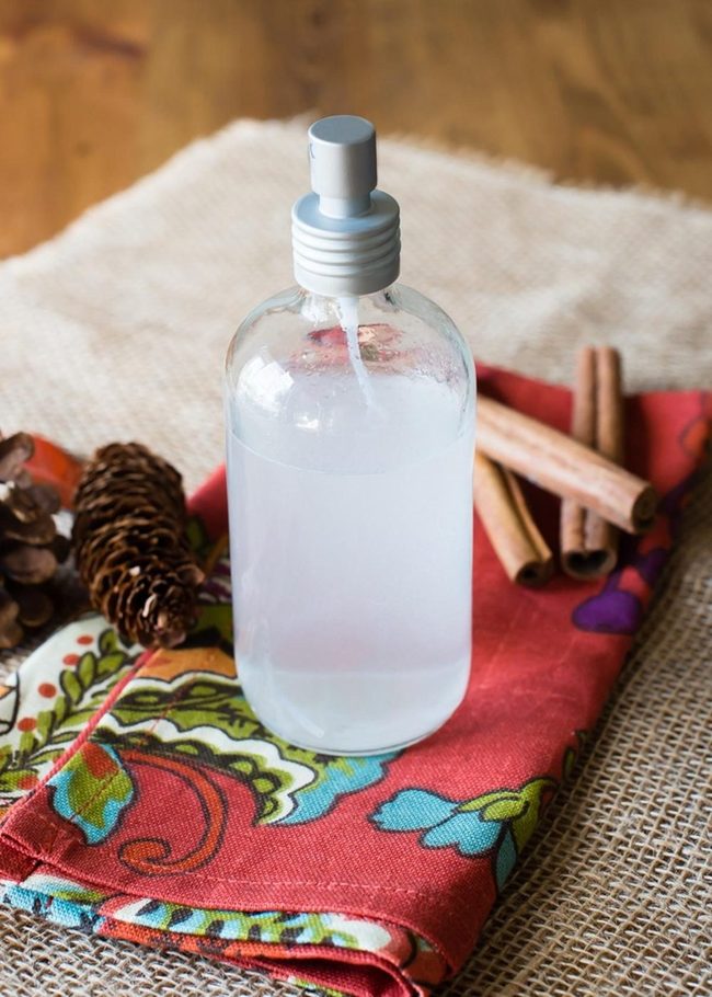 Colored Glass Bottle With Cinnamon