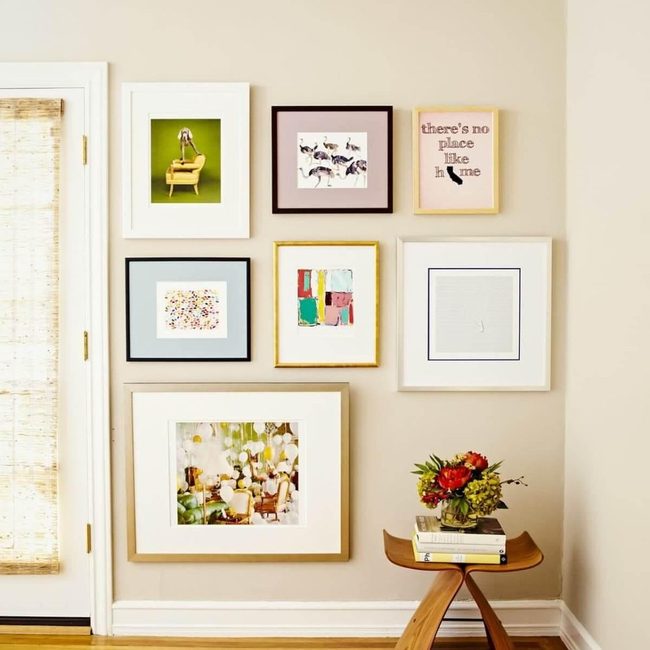 Mixed Frame Gallery Wall