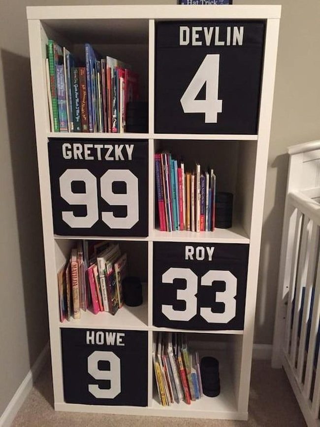 Colorful Books White Frame Black Storage