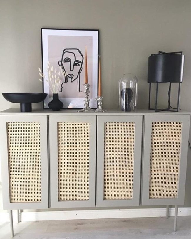 Rattan Weave Meets Minimalist Gray