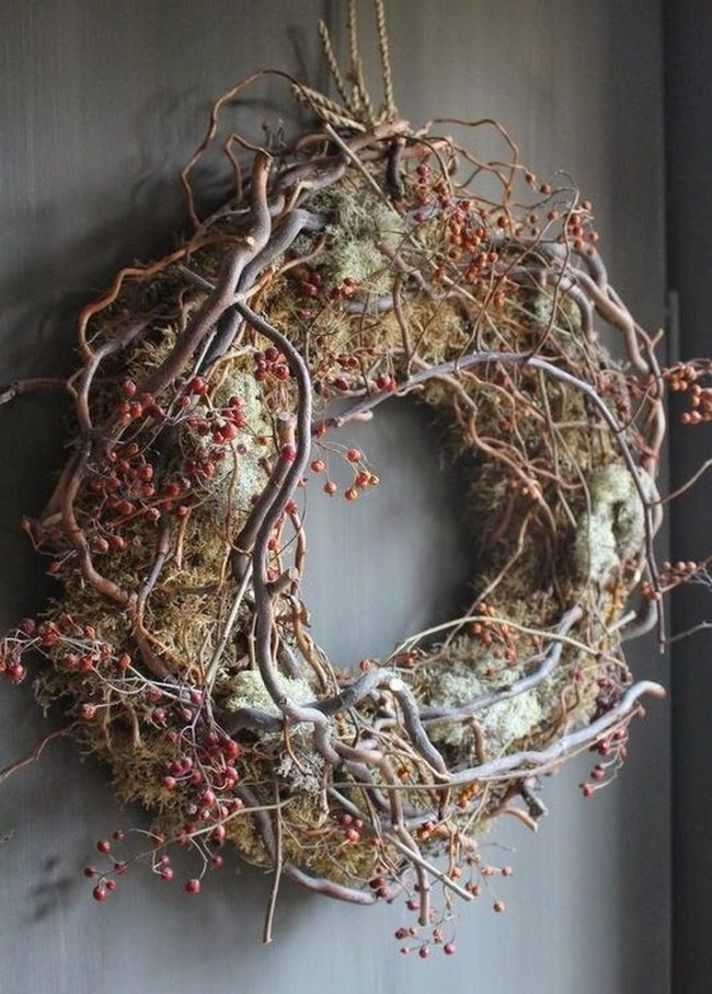 Crimson Berries On Twisted Branches