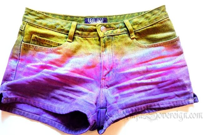 Gradient Denim Shorts Summer Essential