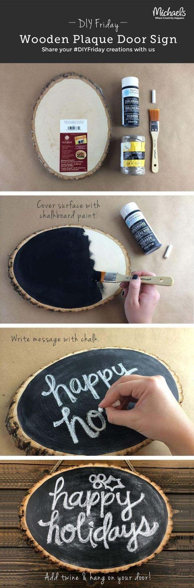Natural Wood Interactive Message Board