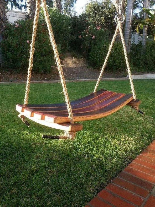 Barrel Swing Backyard Focal Point