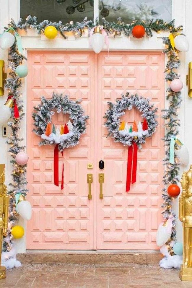 Pink Doorway Festive Ornaments