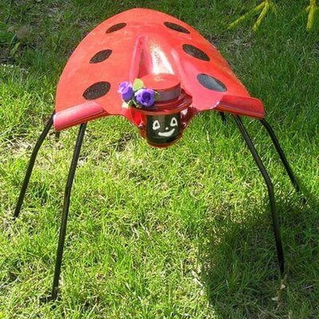 Scarlet Ladybug Garden Sentinel