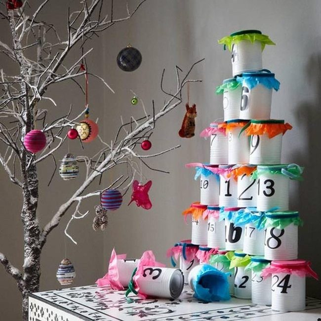 Stacked Tin Cans Countdown