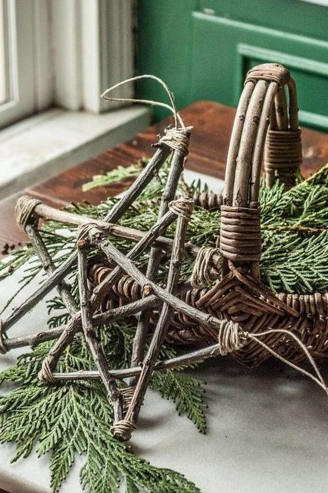 Handmade Twig Star Ornaments