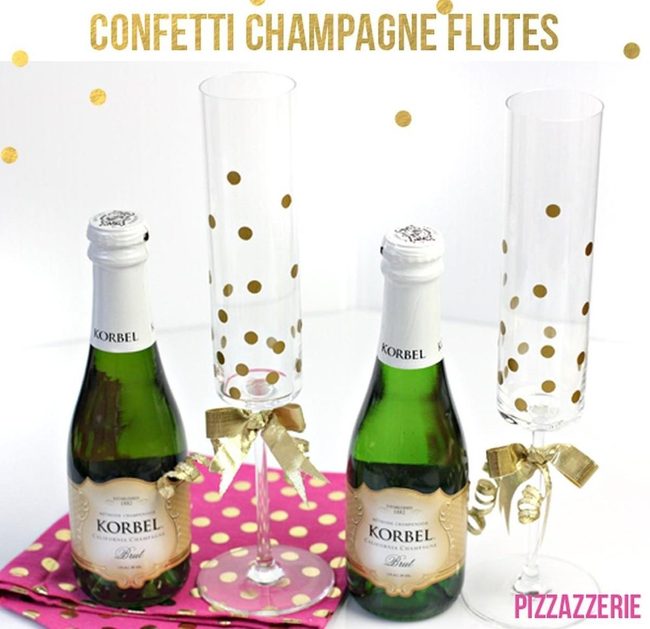 Green Bottle Champagne Pink Celebration