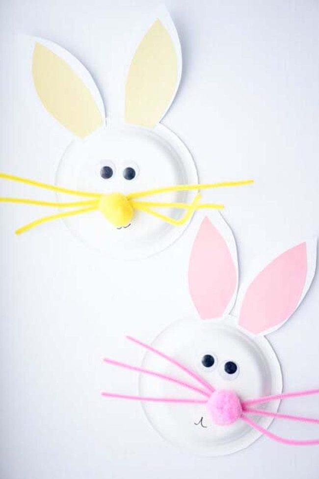 Dollar Store Bunny Faces