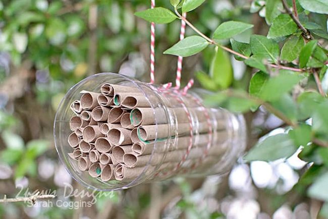 Stacked Wood Insect Hotels