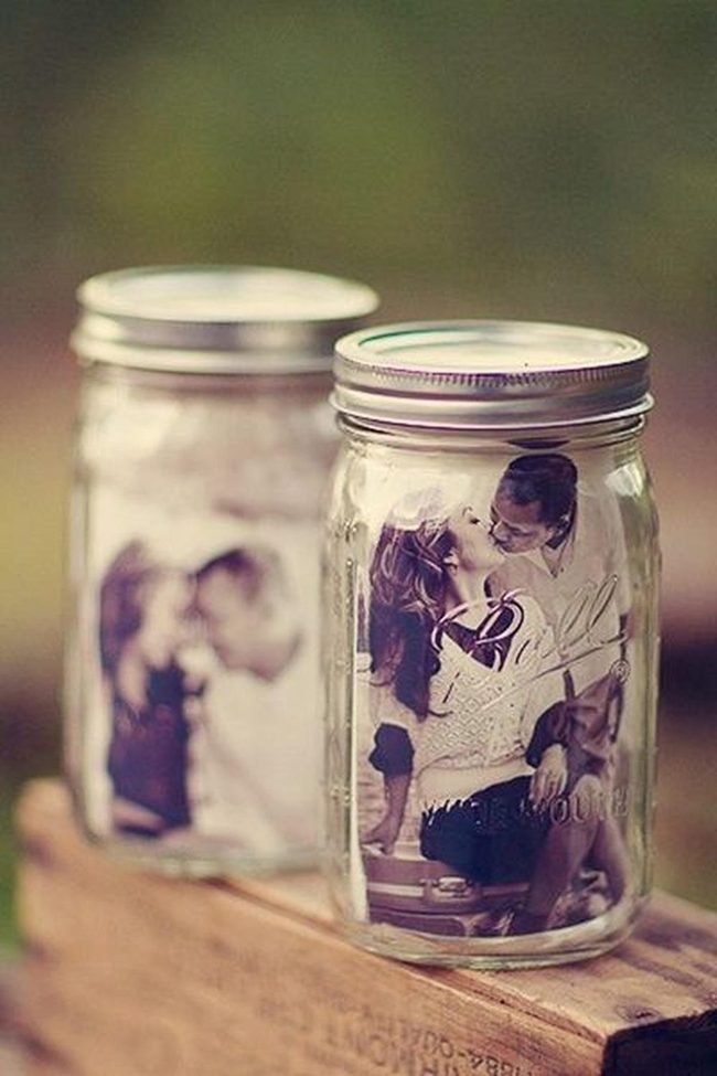 Printed Memories In Glass Jars