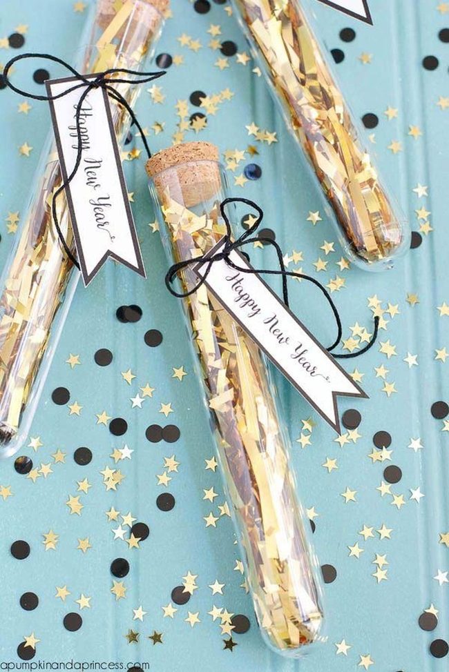 Midnight Confetti Burst Tubes