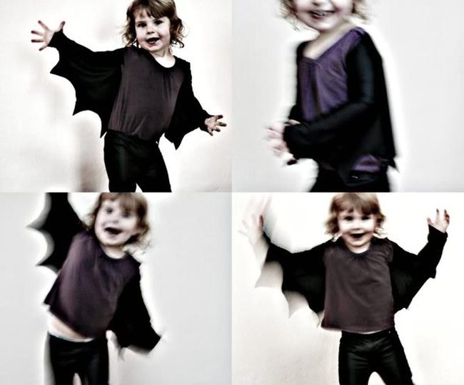 Bat Wing Purple Costume Child