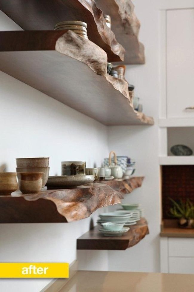 Aged Wood Kitchen Display
