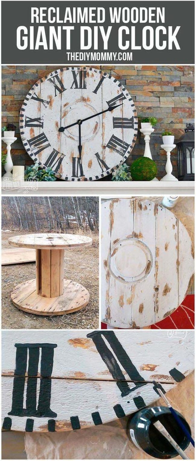 Vintage Wire Wheel Clock Face