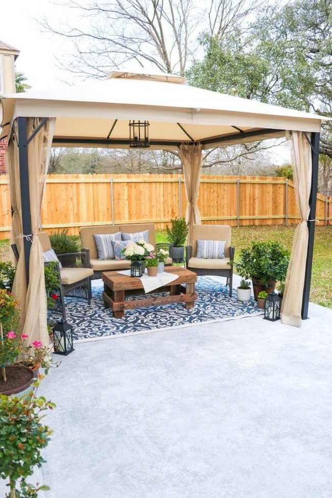 Black Metal Pergola Patio Shade