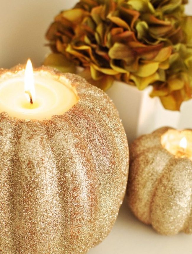 Sparkly Pumpkins With Metallic Shine