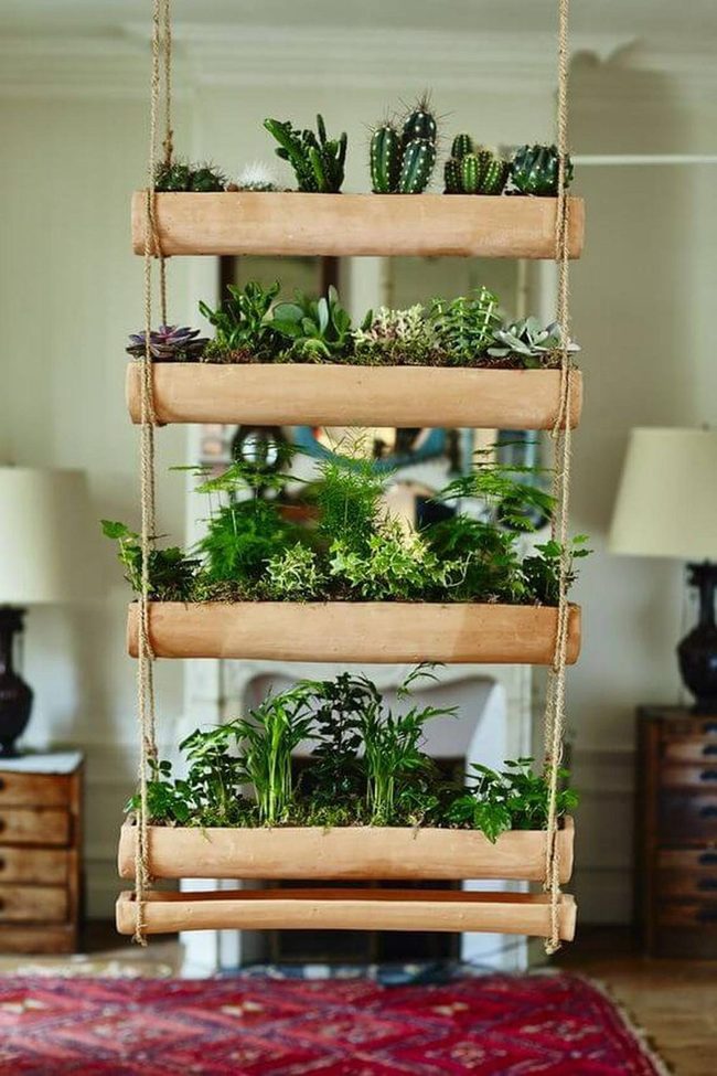 Cascading Green Wall Garden
