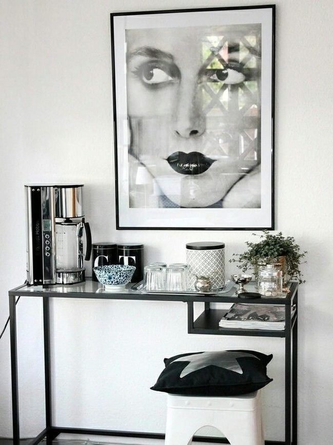 Black And White Coffee Corner