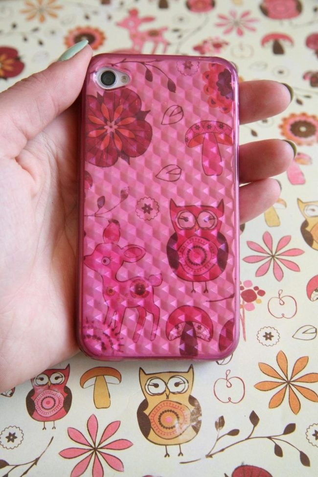 Pink Owl Woodland Phone Case
