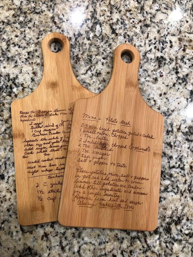 Heart-Shaped Bamboo Memory Boards