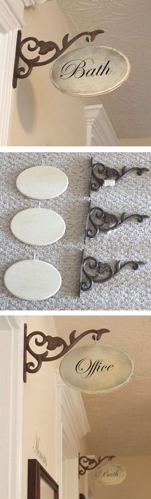 Hand-Forged Iron Script Signs
