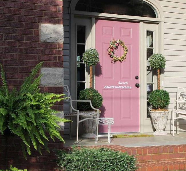 Rosy Pink Cursive Summer Greeting