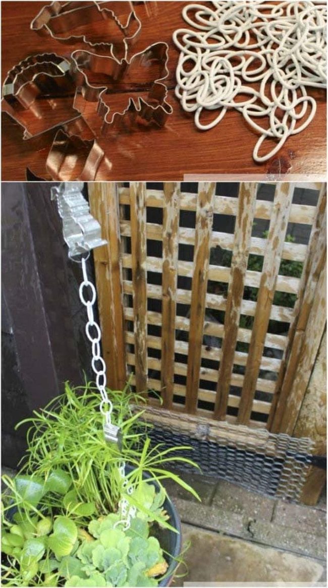 Metal Cookie Cutter Rain Chain