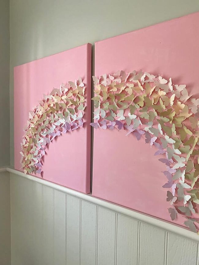 Three-Dimensional Rainbow Butterflies