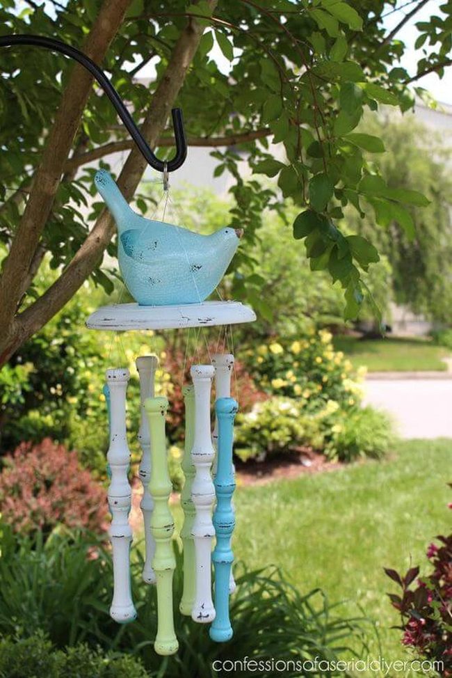 Soft Blue Feeder Garden Focal Point