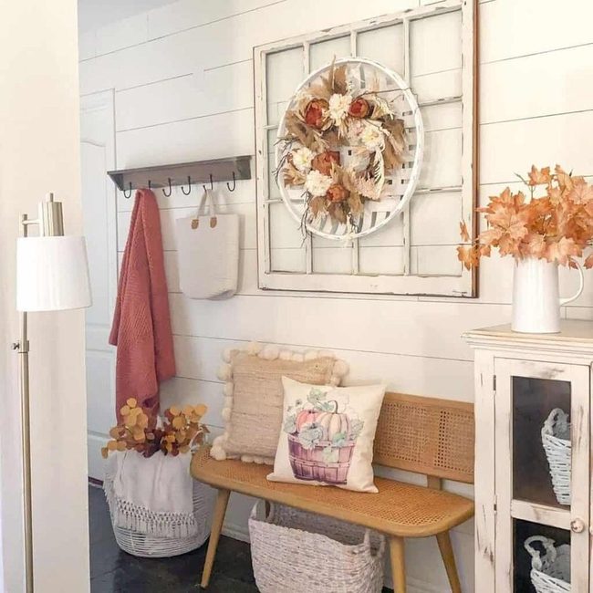Weathered Frame Floral Display