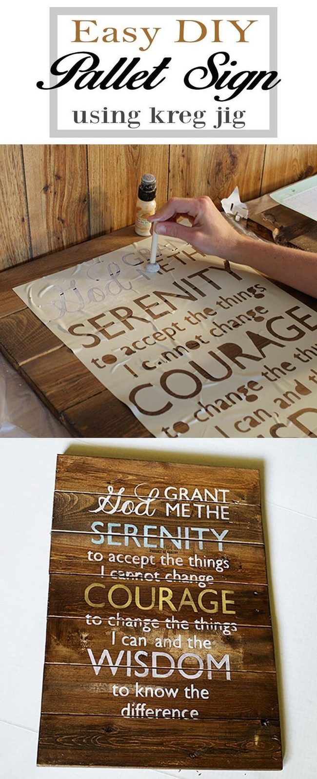 Painted Wood Pallet Statement