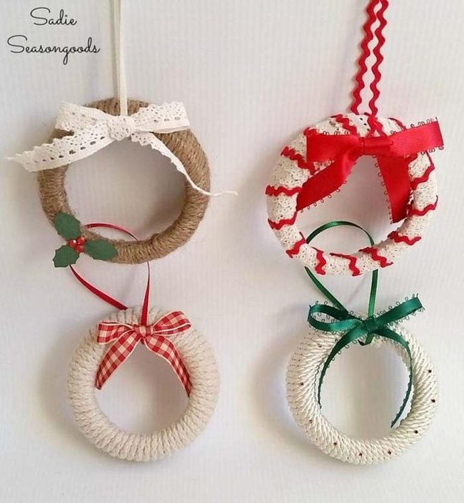 Mason Jar Lid Wreaths Ribbon