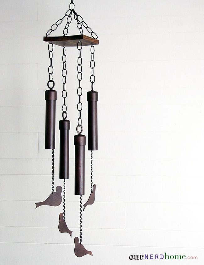 Bronze Bird Chain Wind Chime