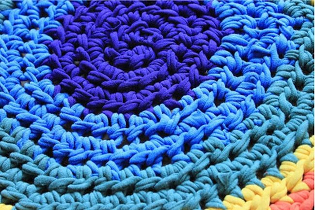 Circular Blue Purple Gradient Handmade