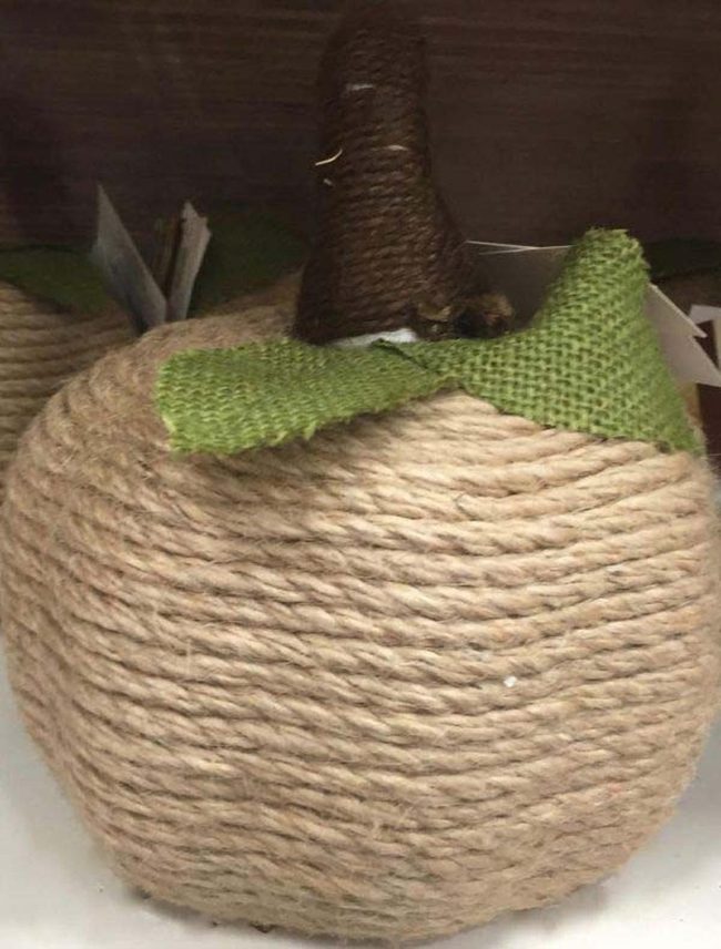 Rope-Wrapped Pumpkins In Layers