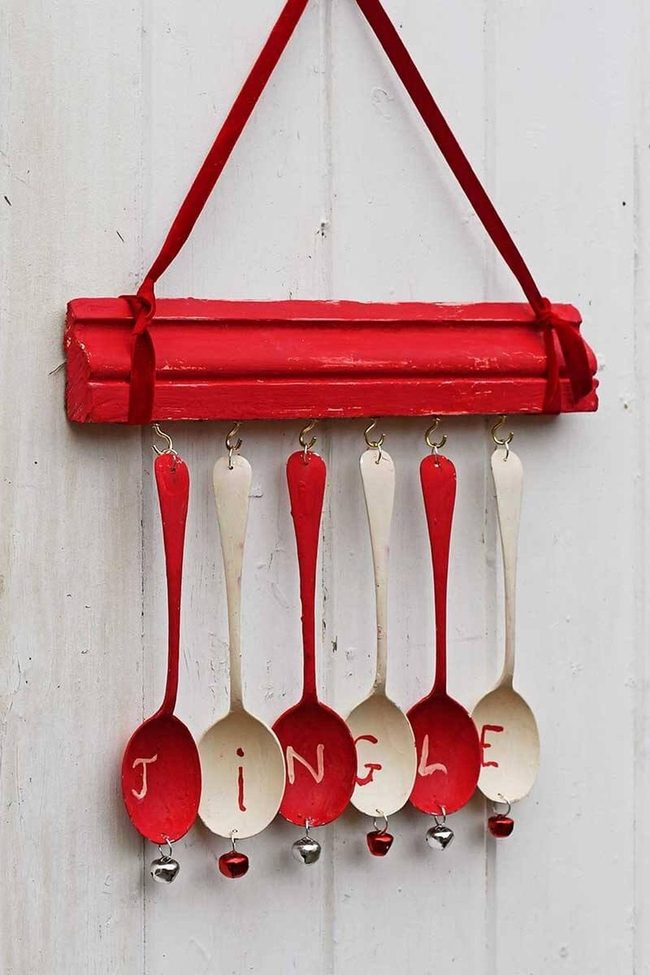 Red And White Jingle Bell Chime