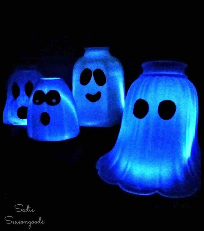 Glowing White Ghost Lanterns