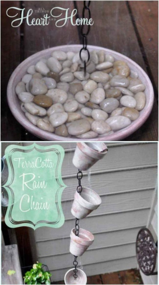 Terracotta Pots Rain Chain