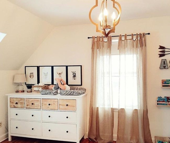 Animal Prints Above Beige Nursery