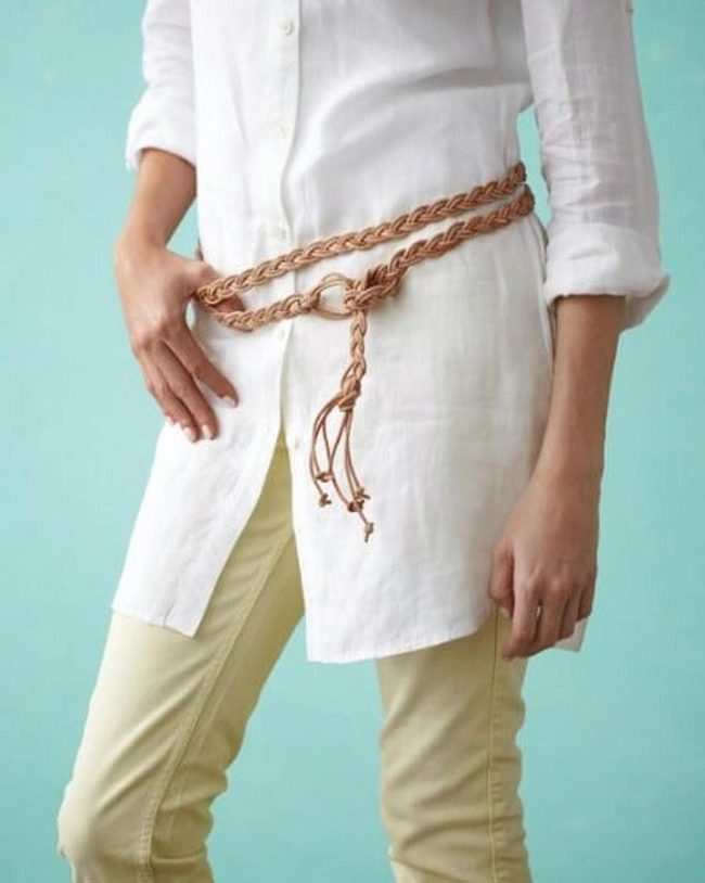 Handwoven Leather Belt Craft
