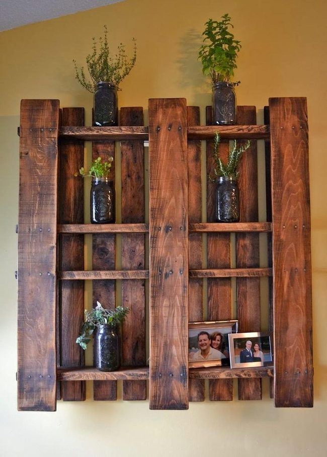 Pallet Wood Shelves Custom Display