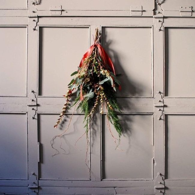 Red Ribbons Frame Living Branches
